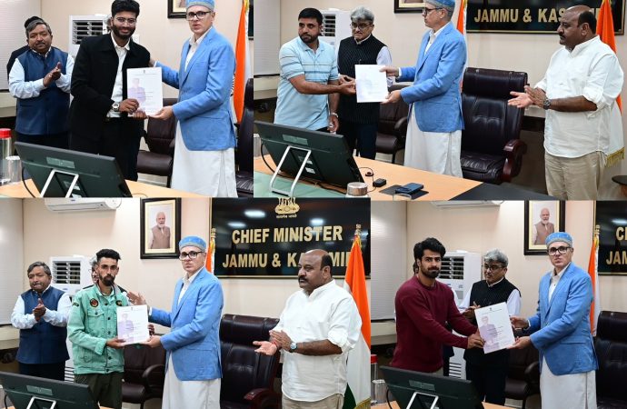 CM Omar hands over compassionate appointment letters to beneficiaries under SRO-43, Rehabilitation Assistance Scheme