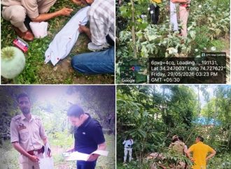 Central Kashmir Excise Range destroys poppy cultivation at multiple locations
