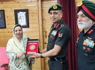 DG NCC calls on Minister Sakeena Itoo in Srinagar