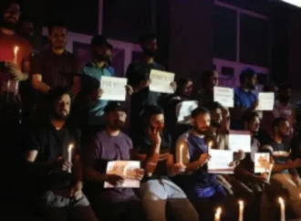 GMC Baramulla employees hold candlelight protest over pending promotions