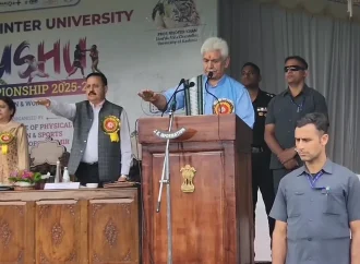 LG Sinha urges athletes to champion anti-drug campaign at university Wushu event
