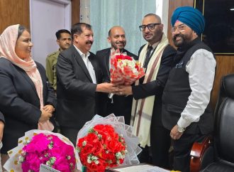 Mir Wajahat assumes charge as Additional District and Sessions Judge in Poonch