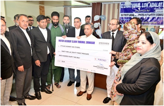 Over 71,000 cases settled at Lok Adalat in Srinagar