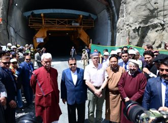 CM Omar, Union Minister Gadkari jointly inspect progress of Zojila Tunnel project
