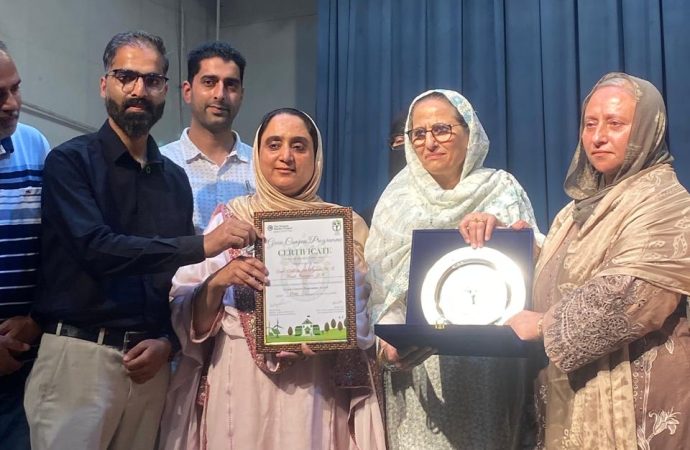 GCW M A Road wins gold award for Green Campus Initiatives
