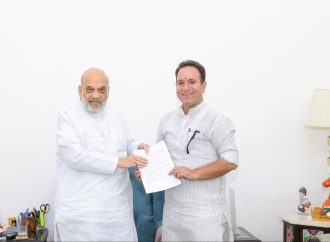 LOP Sunil Sharma meets Amit Shah