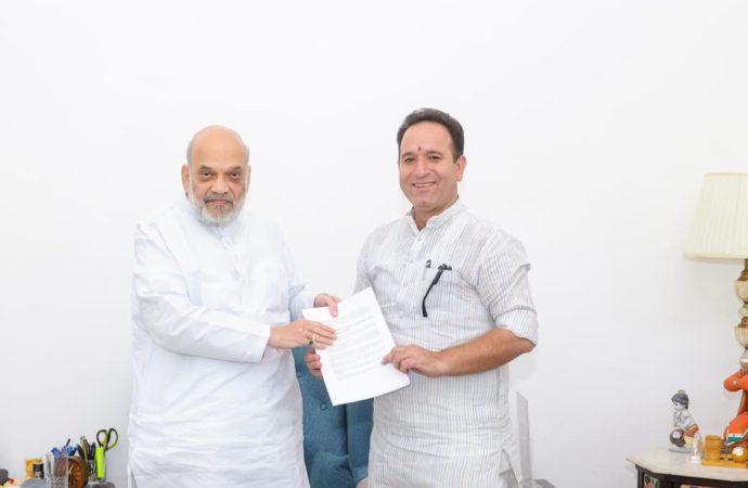LOP Sunil Sharma meets Amit Shah