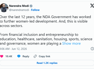 PM Modi emphasises Govt’s efforts to further women-led development across diverse sectors