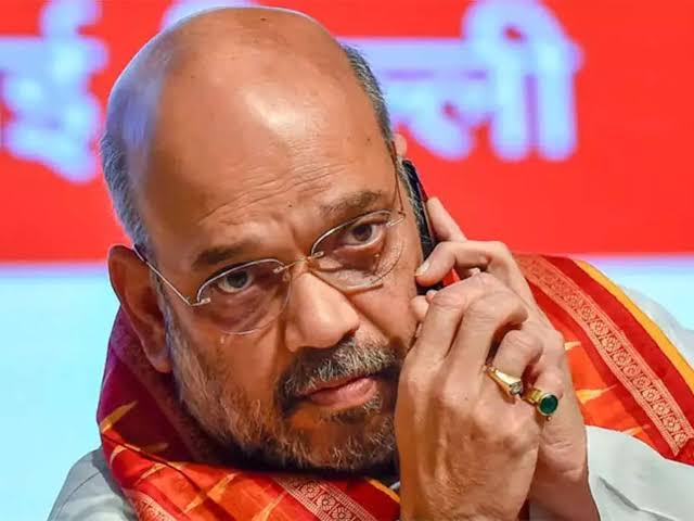 Amit Shah calls family of slain policeman