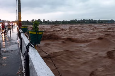 Heavy rain in Jammu