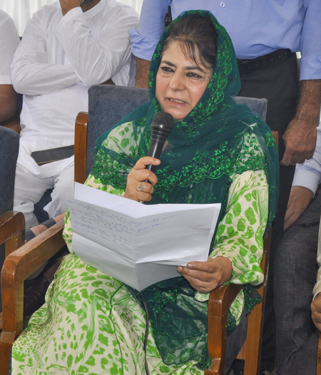 Mehbooba apologises